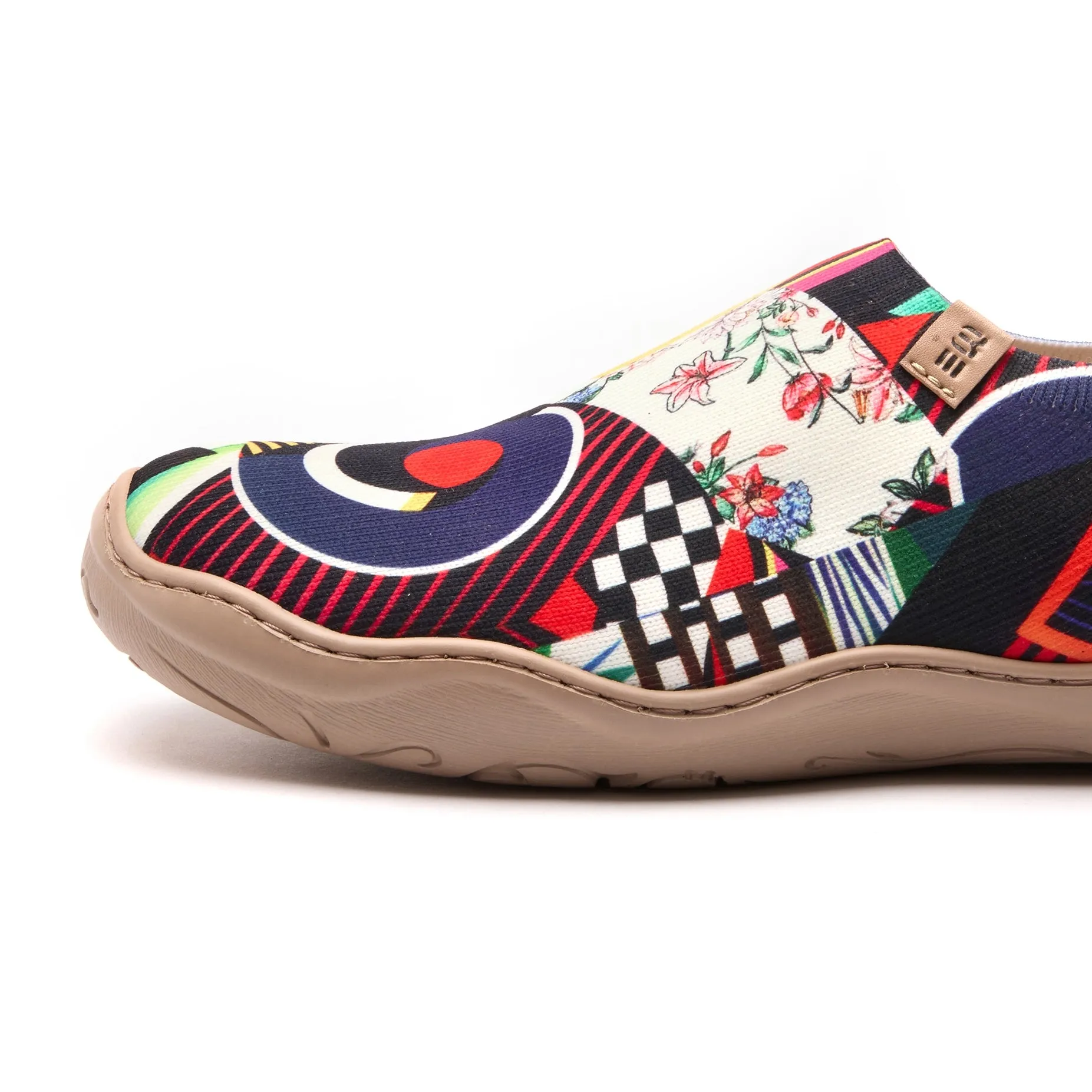 Abstract Portrait Art Women's Slip-On Shoes Painted Canvas Sneakers