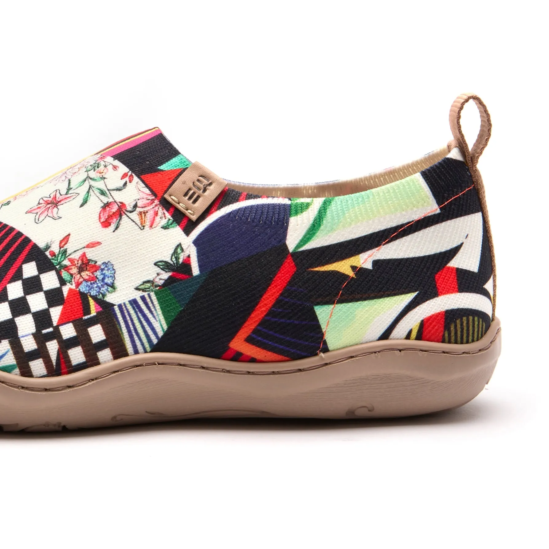 Abstract Portrait Art Women's Slip-On Shoes Painted Canvas Sneakers