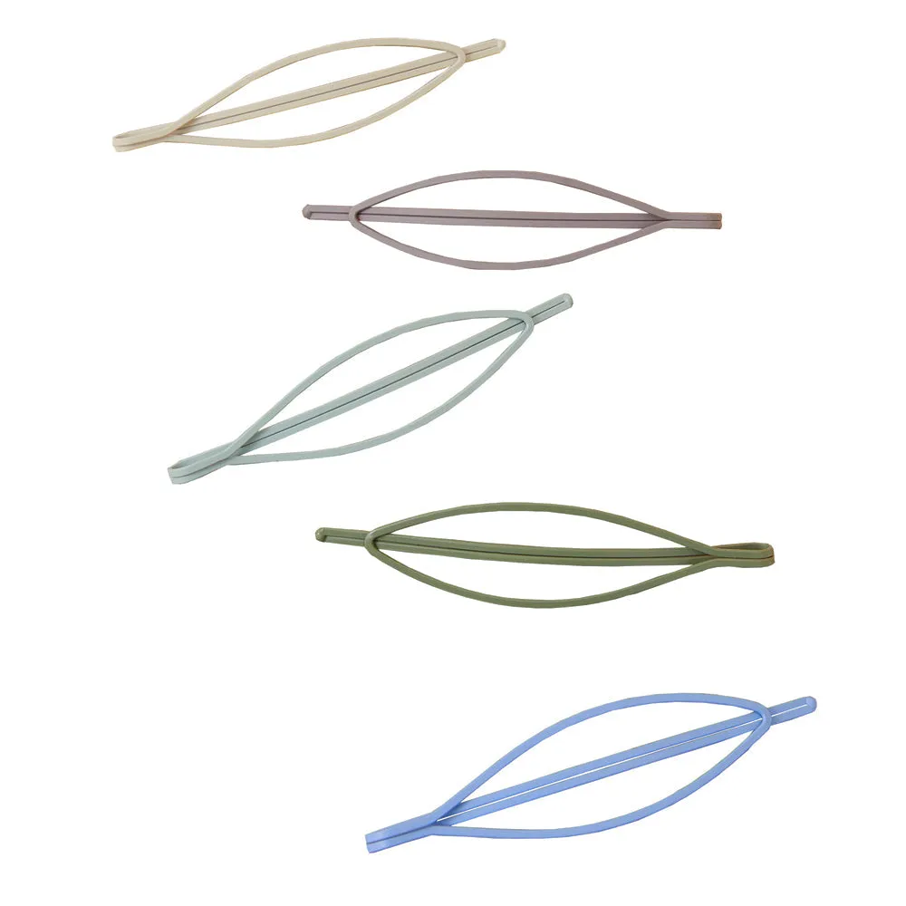 Accessorize London Women's Multi 5 Matte Oval Slides Hair Clip