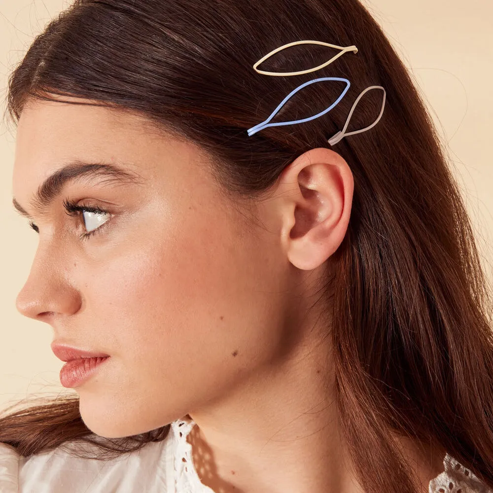 Accessorize London Women's Multi 5 Matte Oval Slides Hair Clip