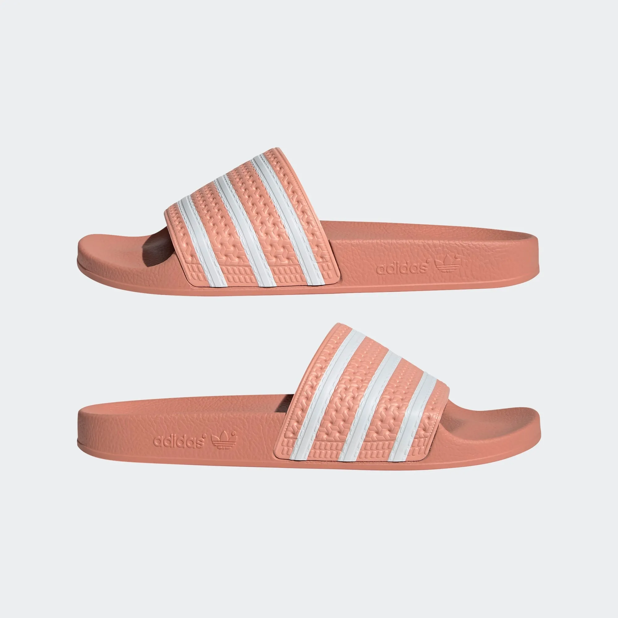 Adidas Adilette Classic Stripe Slides (Ambient Blush/Summit White)(H03201)