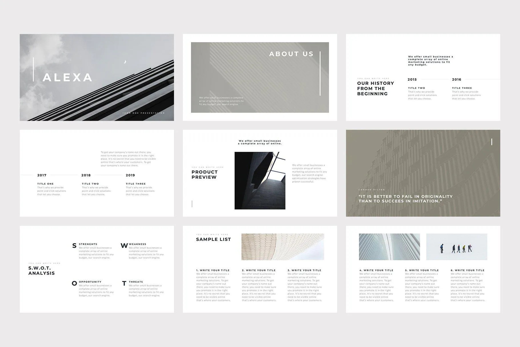 Alexa Minimal PowerPoint Template