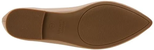 Amazon Essentials Women's Pointed-Toe Ballet Flat, Blush, 10
