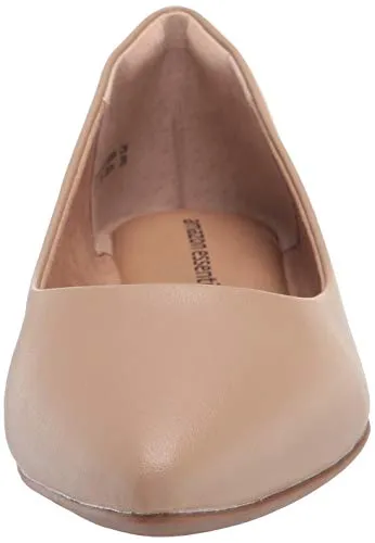 Amazon Essentials Women's Pointed-Toe Ballet Flat, Blush, 10