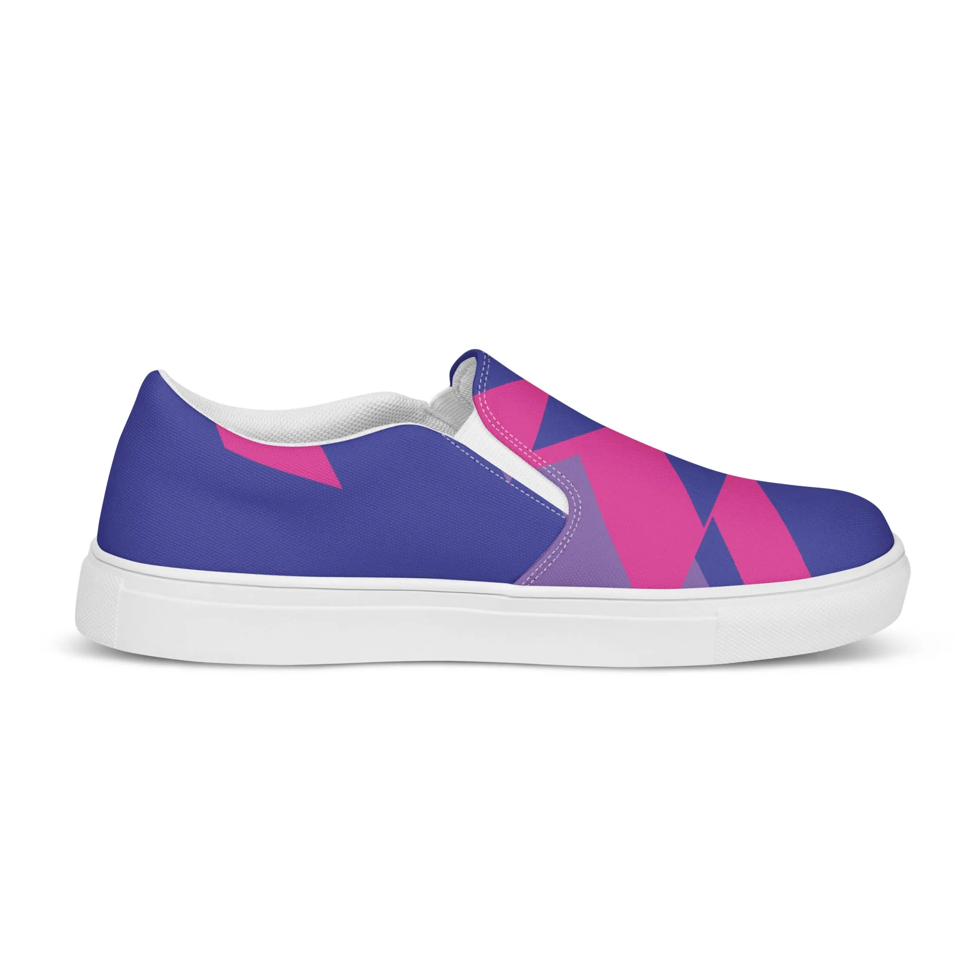 BE BRAVE Women’s Slip-On Canvas Shoes (Purple, Pink)