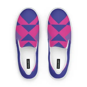 BE BRAVE Women’s Slip-On Canvas Shoes (Purple, Pink)