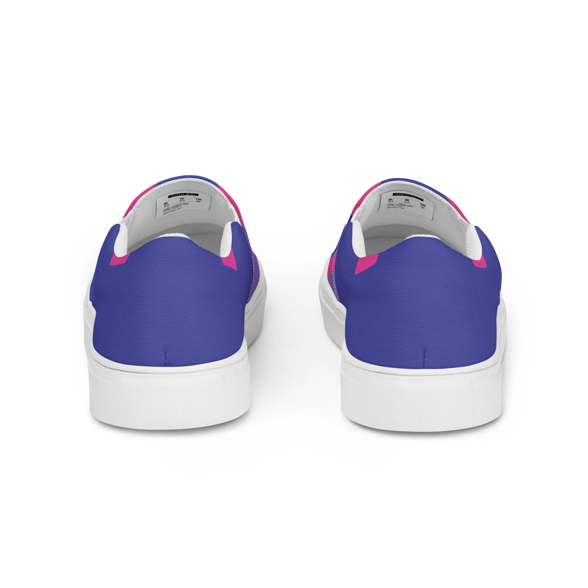 BE BRAVE Women’s Slip-On Canvas Shoes (Purple, Pink)