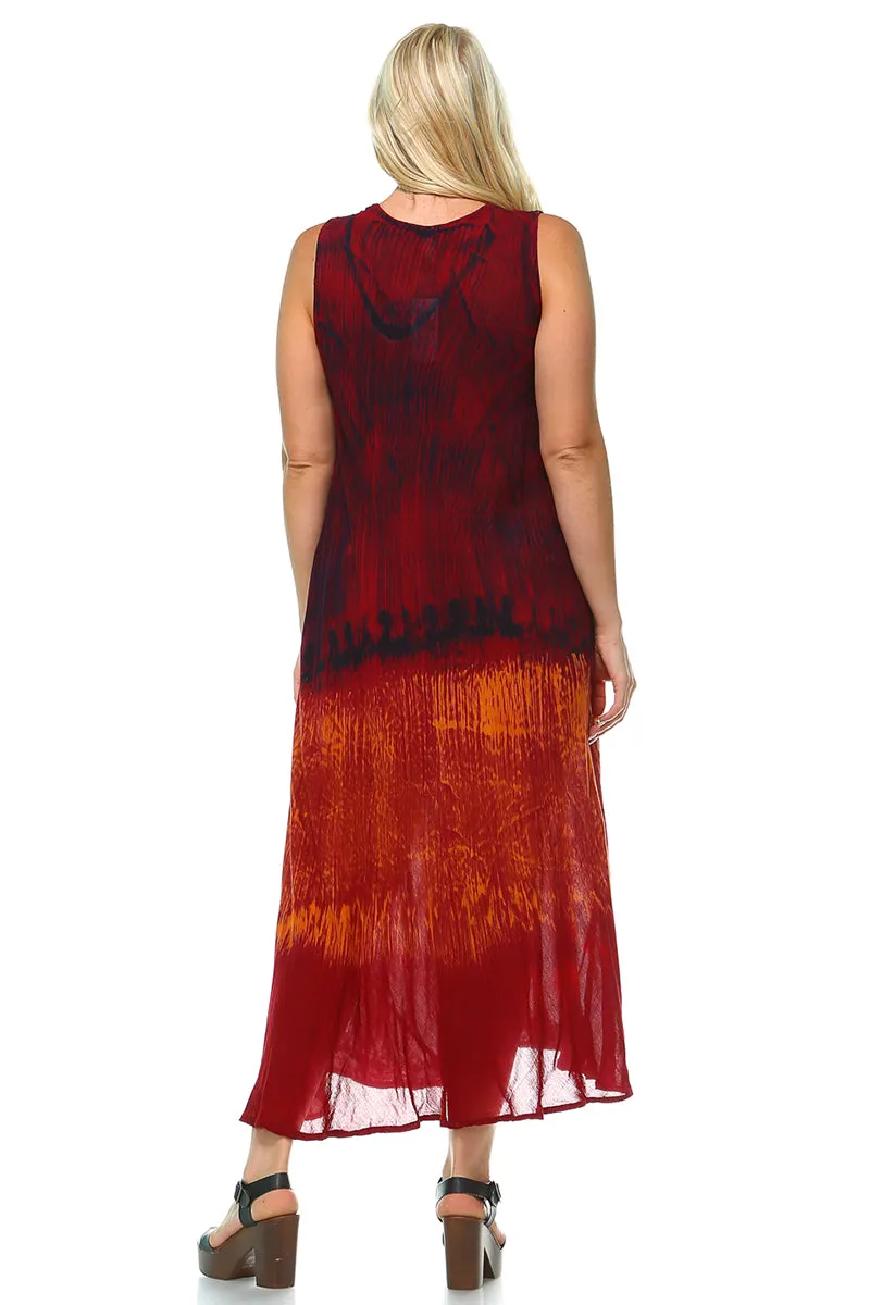 Bohemian Embroidery Maxi Dress