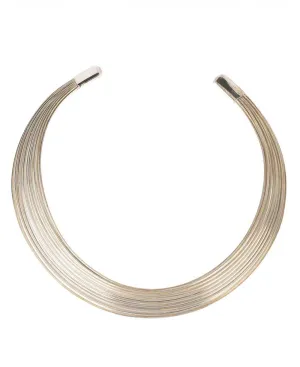 Bold Minimalist Brass Choker