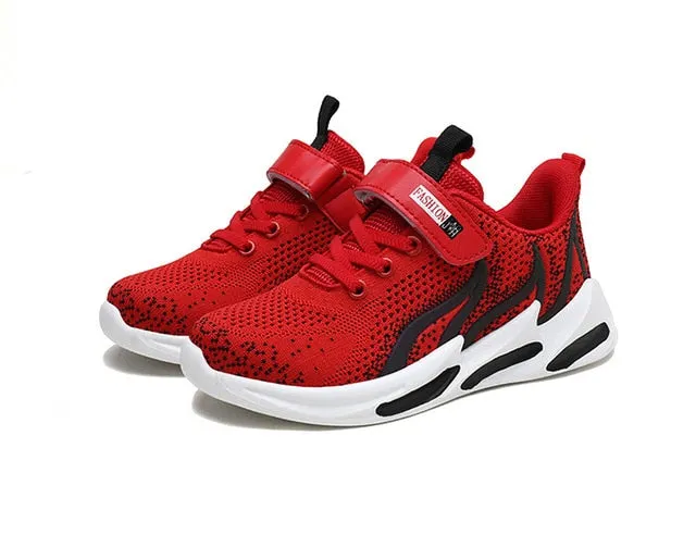 Boys Sports shoes brand fashion sneakers for big kids mesh shoes