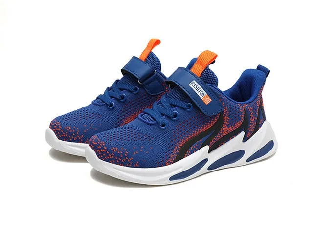 Boys Sports shoes brand fashion sneakers for big kids mesh shoes