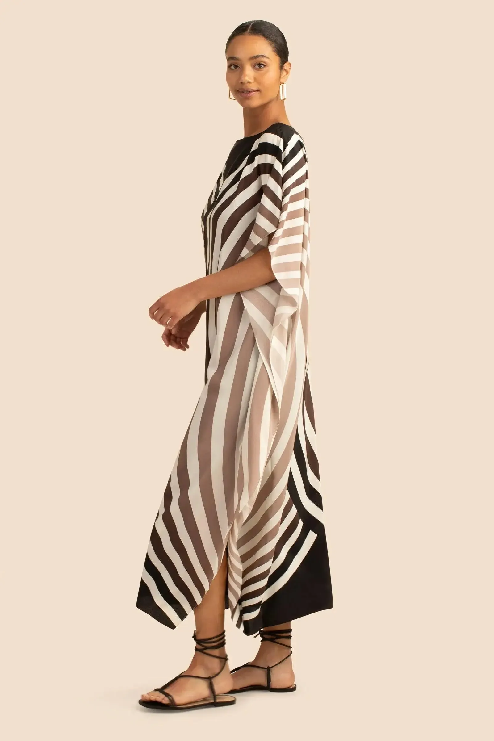 Chic Printed Long Kaftan