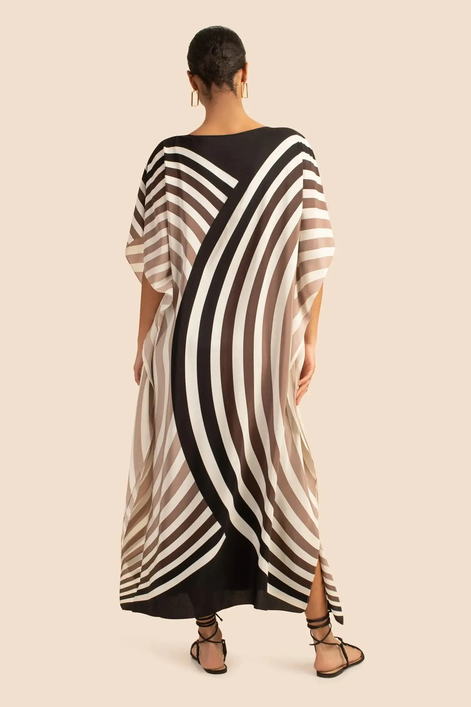 Chic Printed Long Kaftan