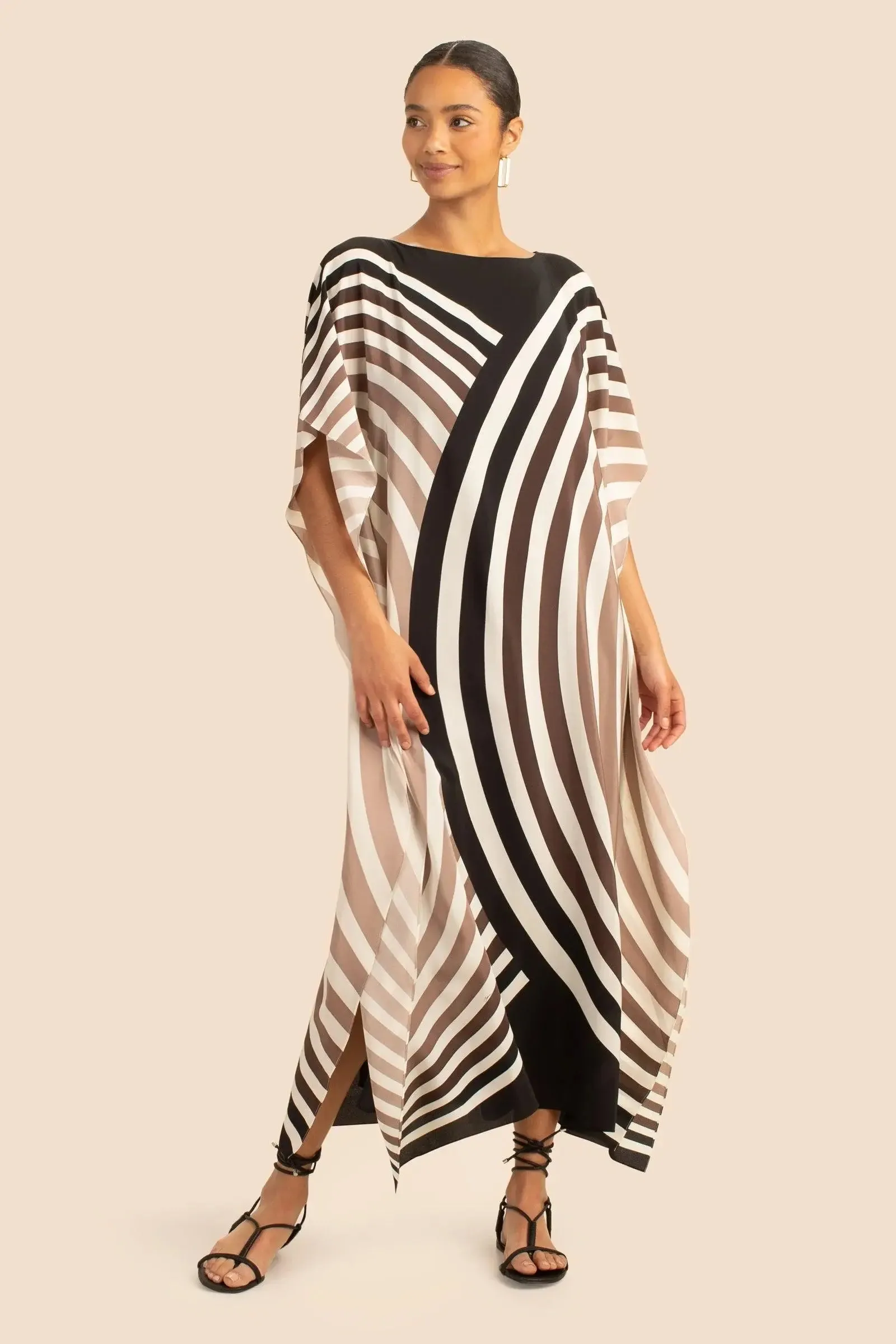 Chic Printed Long Kaftan
