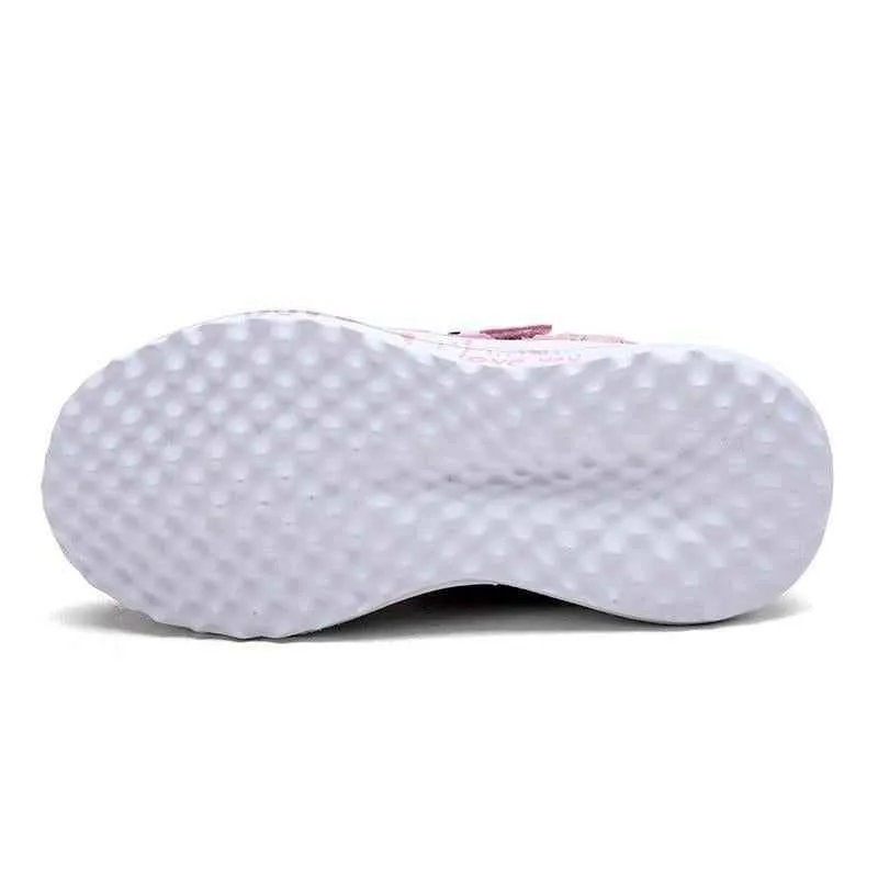 Children's Girls Kids Casual Shoes Hearts Breathable Sports Footwear UOS312