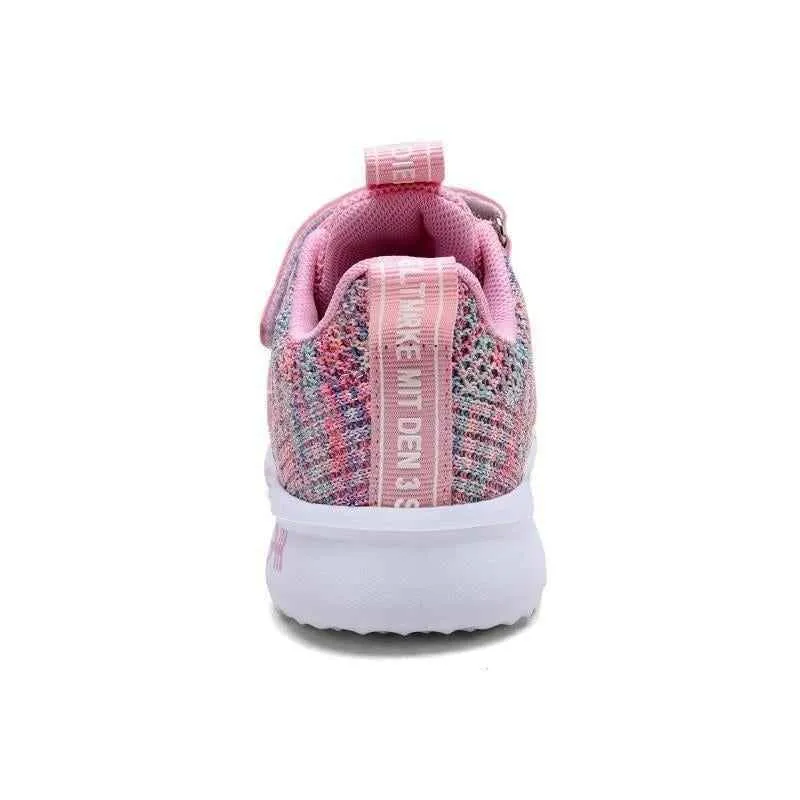 Children's Girls Kids Casual Shoes Hearts Breathable Sports Footwear UOS312