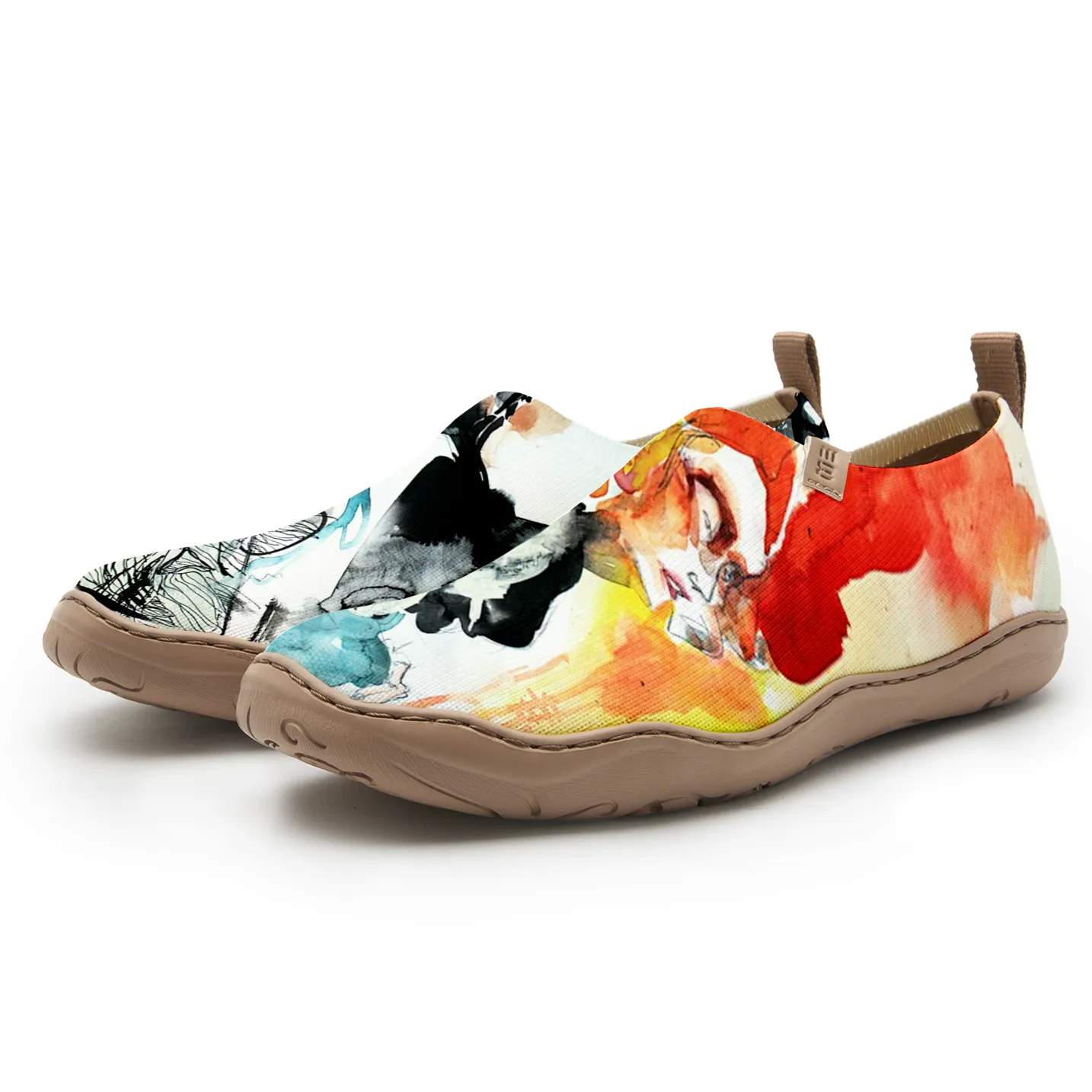 Daria Epifanova Watercolor Abstract Figures Women's Shoes