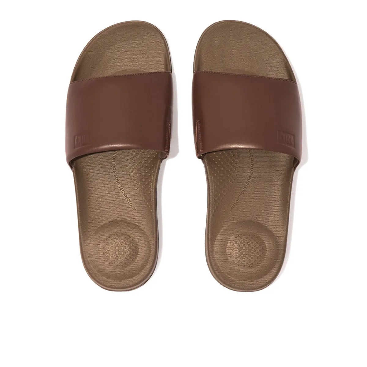 iQUSHION Ergonomic Leather Slides
