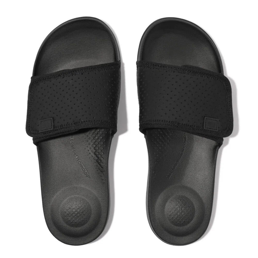IQUSHION Men's Adjustable Water-resistant Perf Neoprene Pool Slides