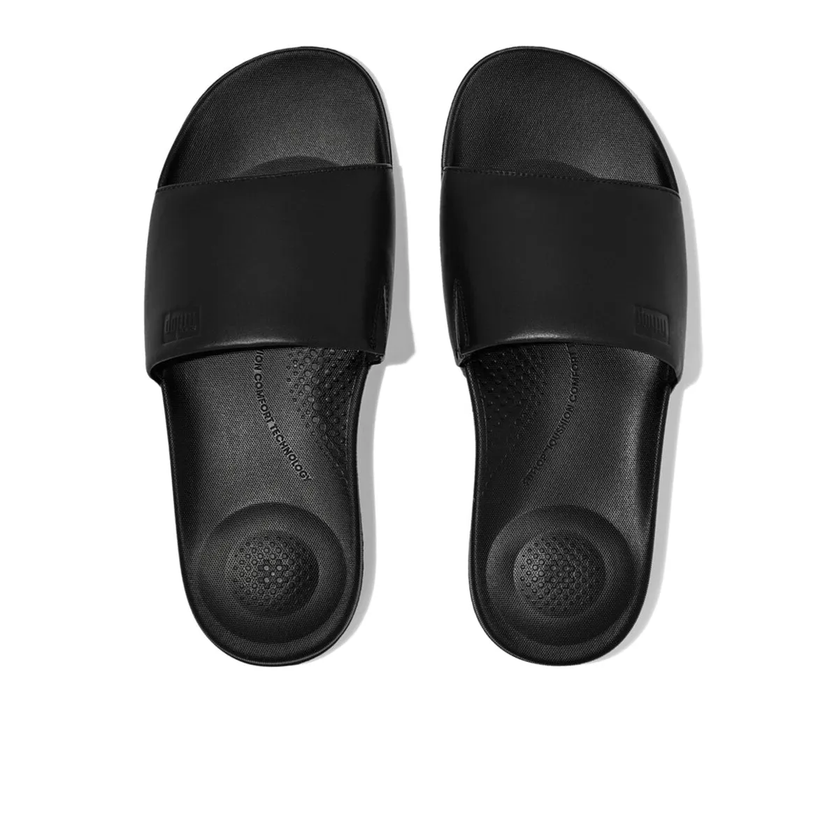iQUSHION Men's Ergonomic Leather Slides
