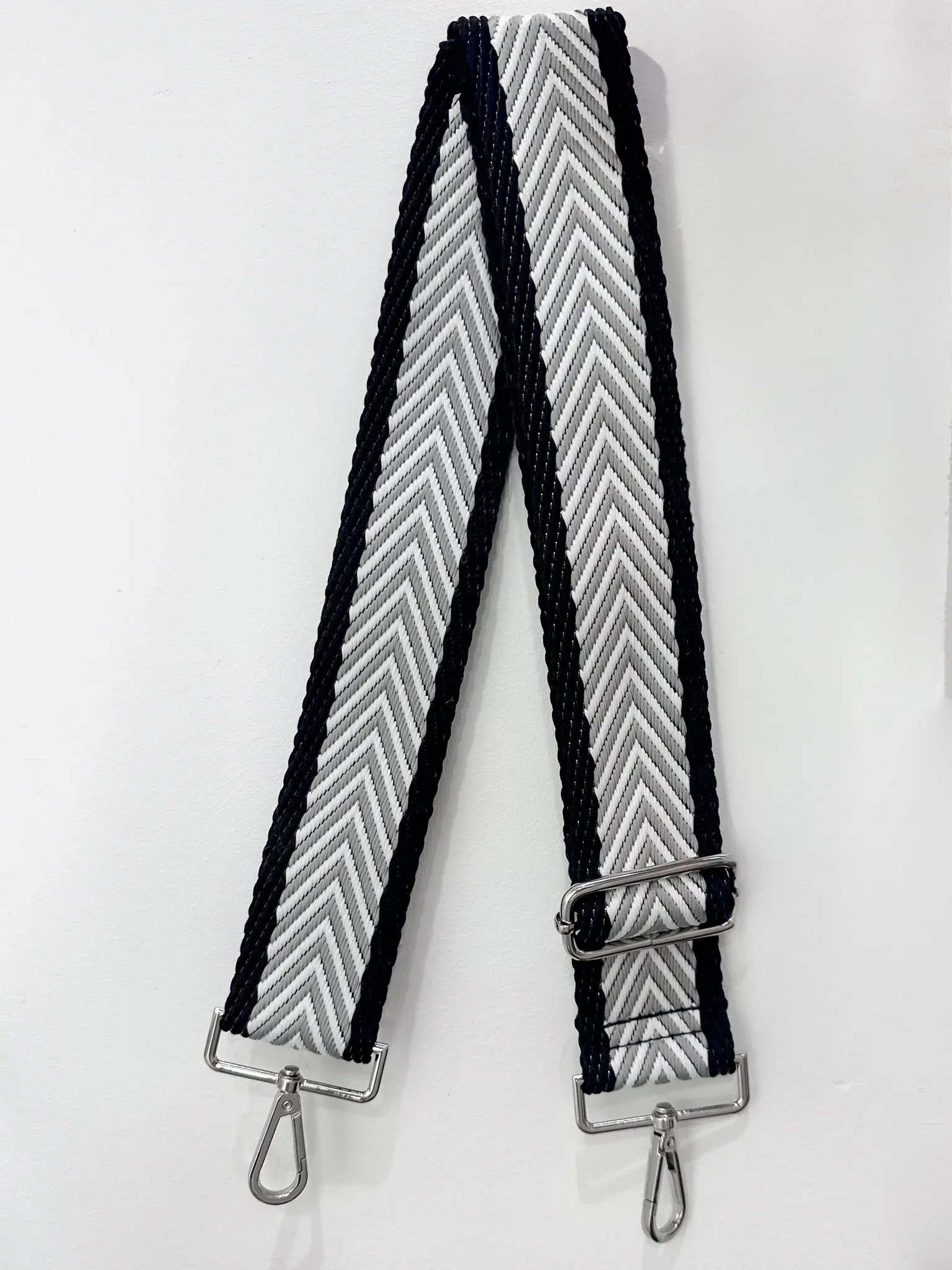 Lemon Tree Diva Bag Strap - B&W Chevron