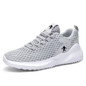 Men Breathable Mesh Sneakers High Quality White Fashion Gym Casual Shoes