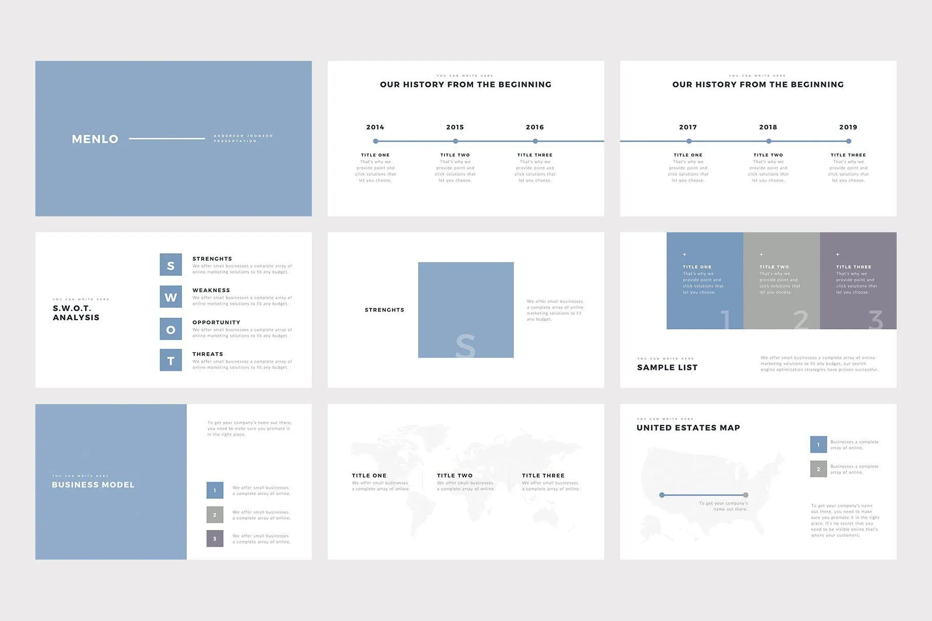 Menlo PowerPoint Template