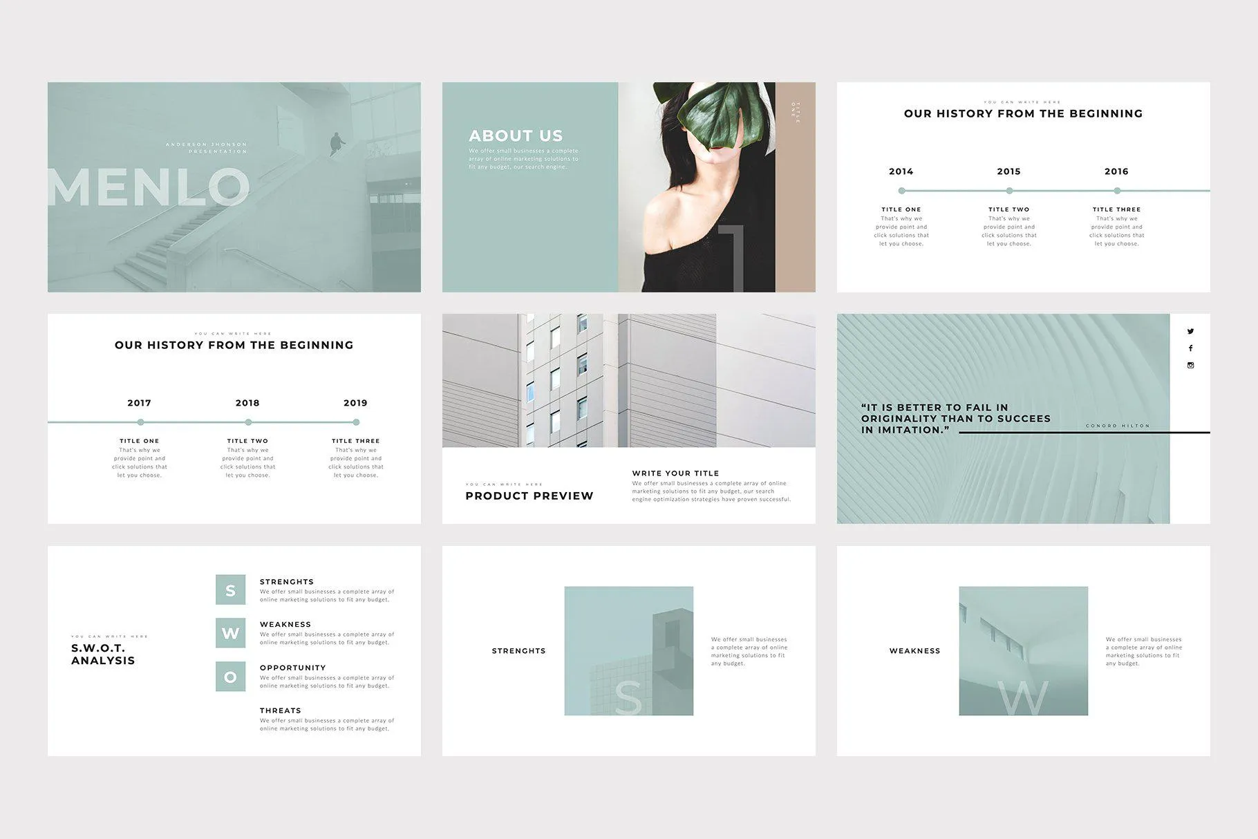 Menlo PowerPoint Template