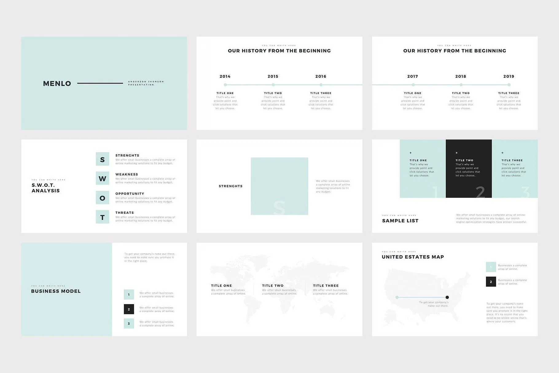 Menlo PowerPoint Template