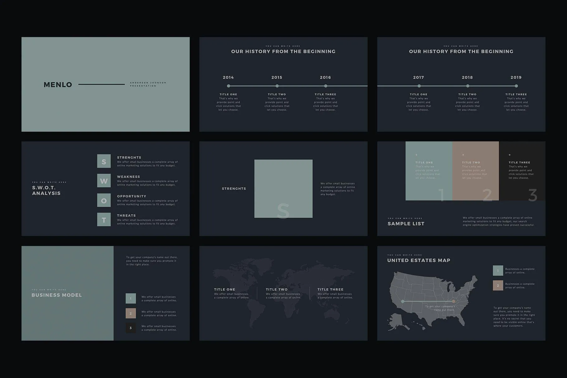 Menlo PowerPoint Template