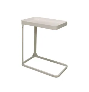 Metal Side Table - White