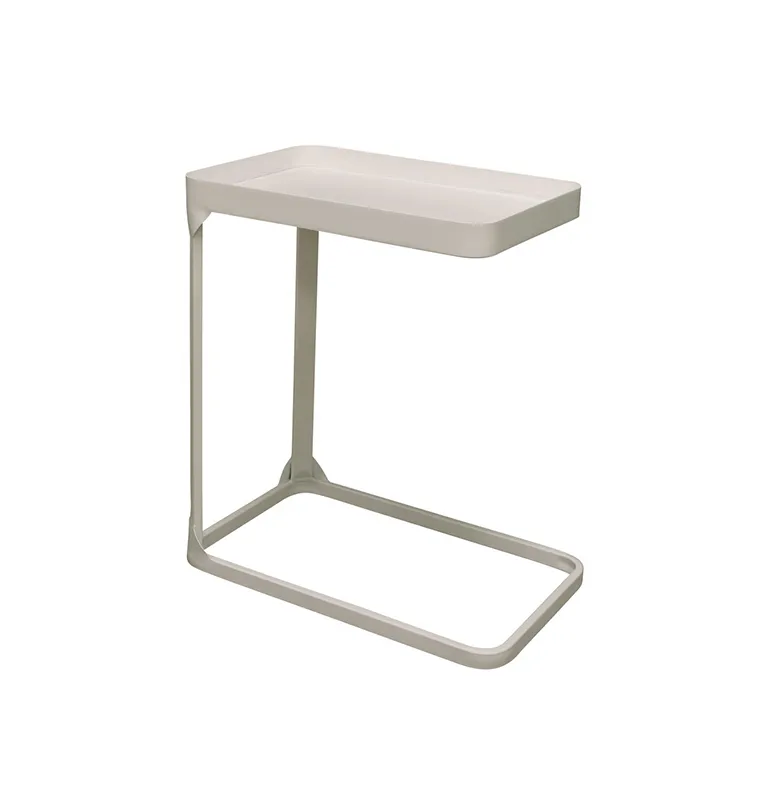 Metal Side Table - White
