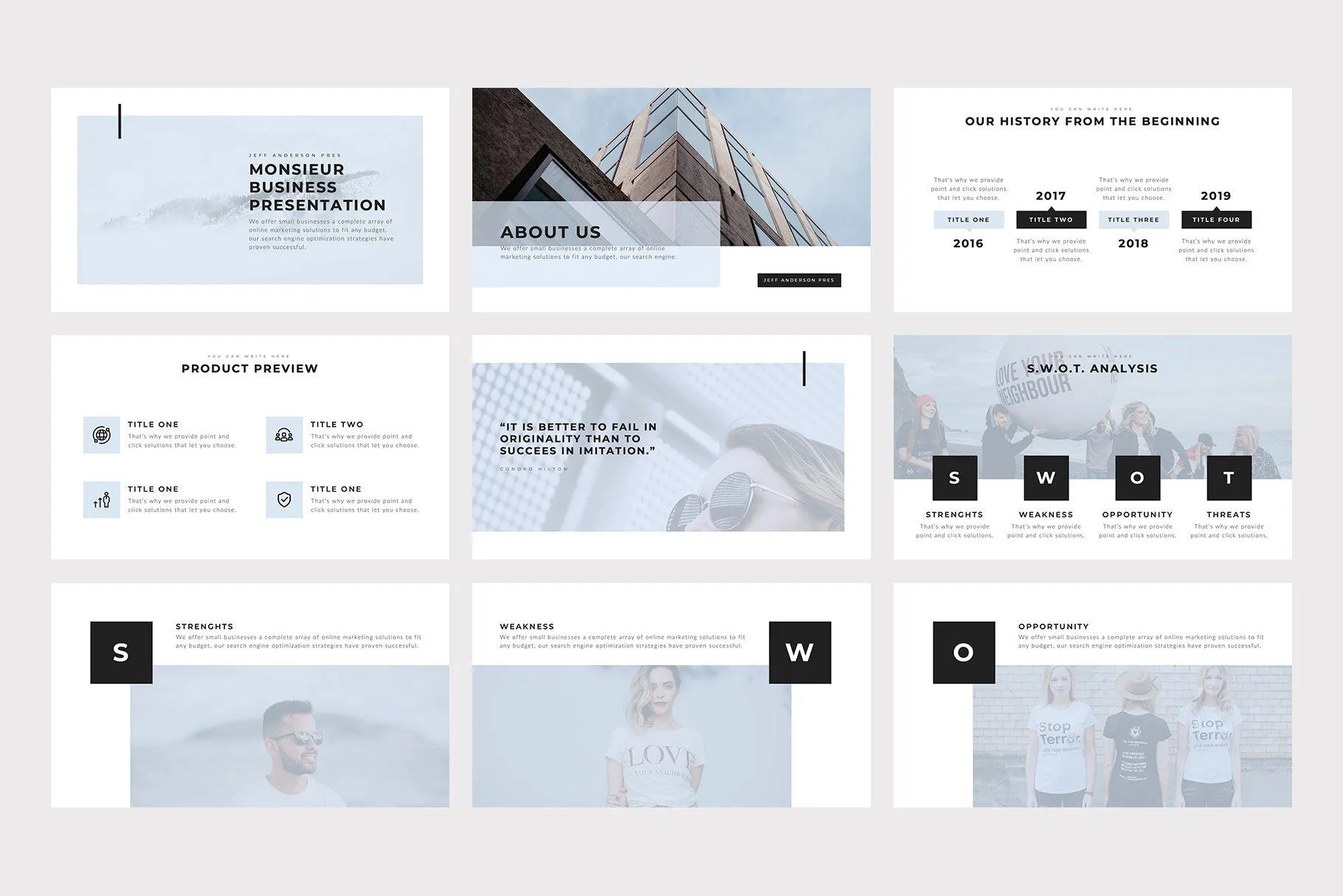 Monsieur Google Slides