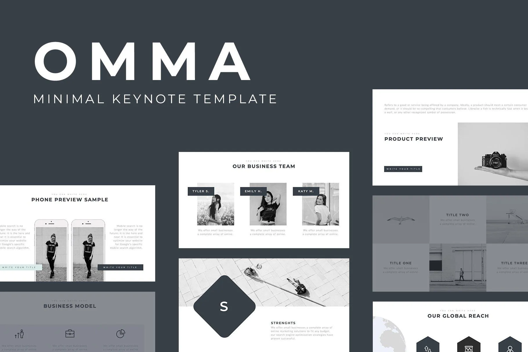 Omma Minimal Keynote Template