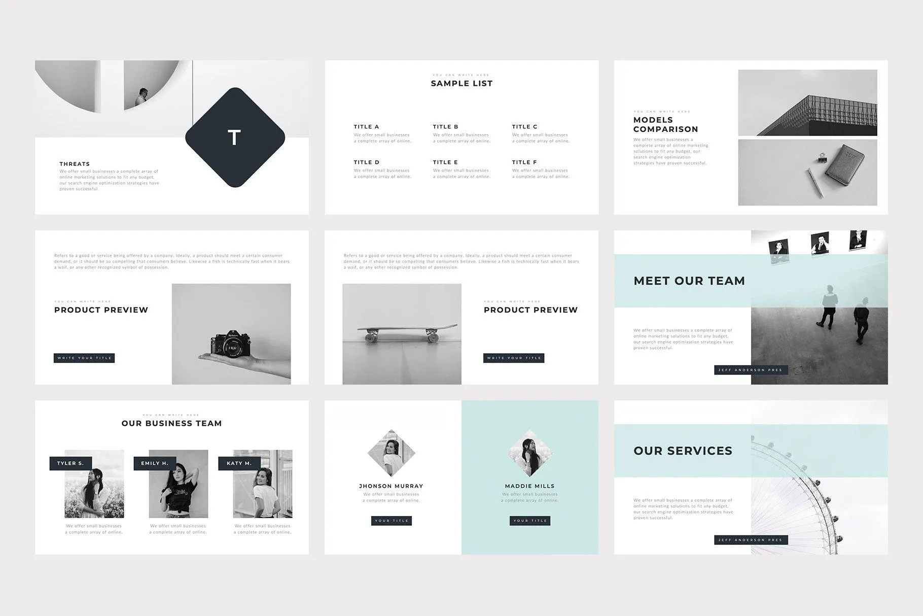 Omma Minimal Keynote Template