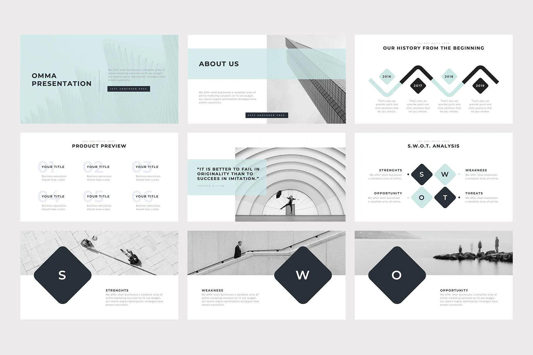 Omma Minimal Keynote Template