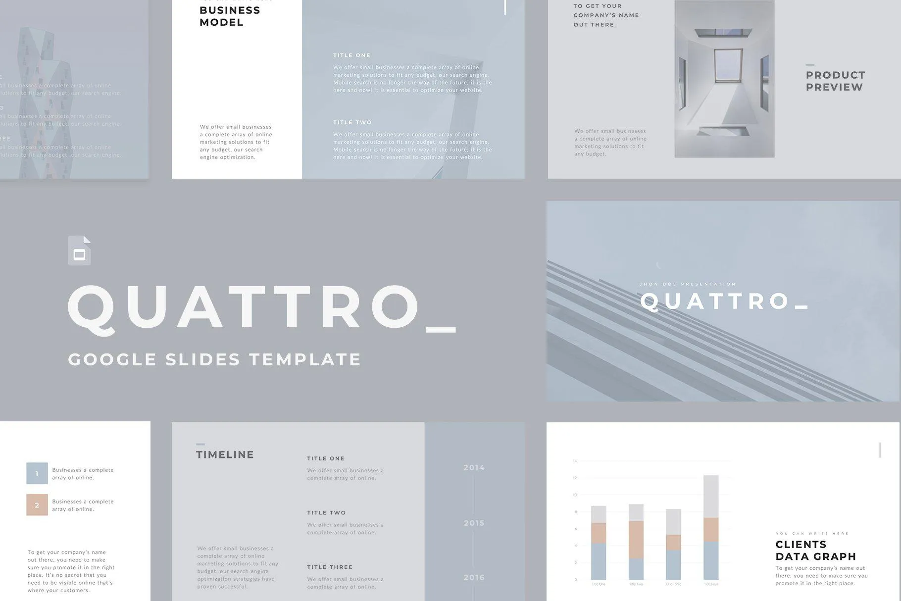 Quattro Minimal Google Slides