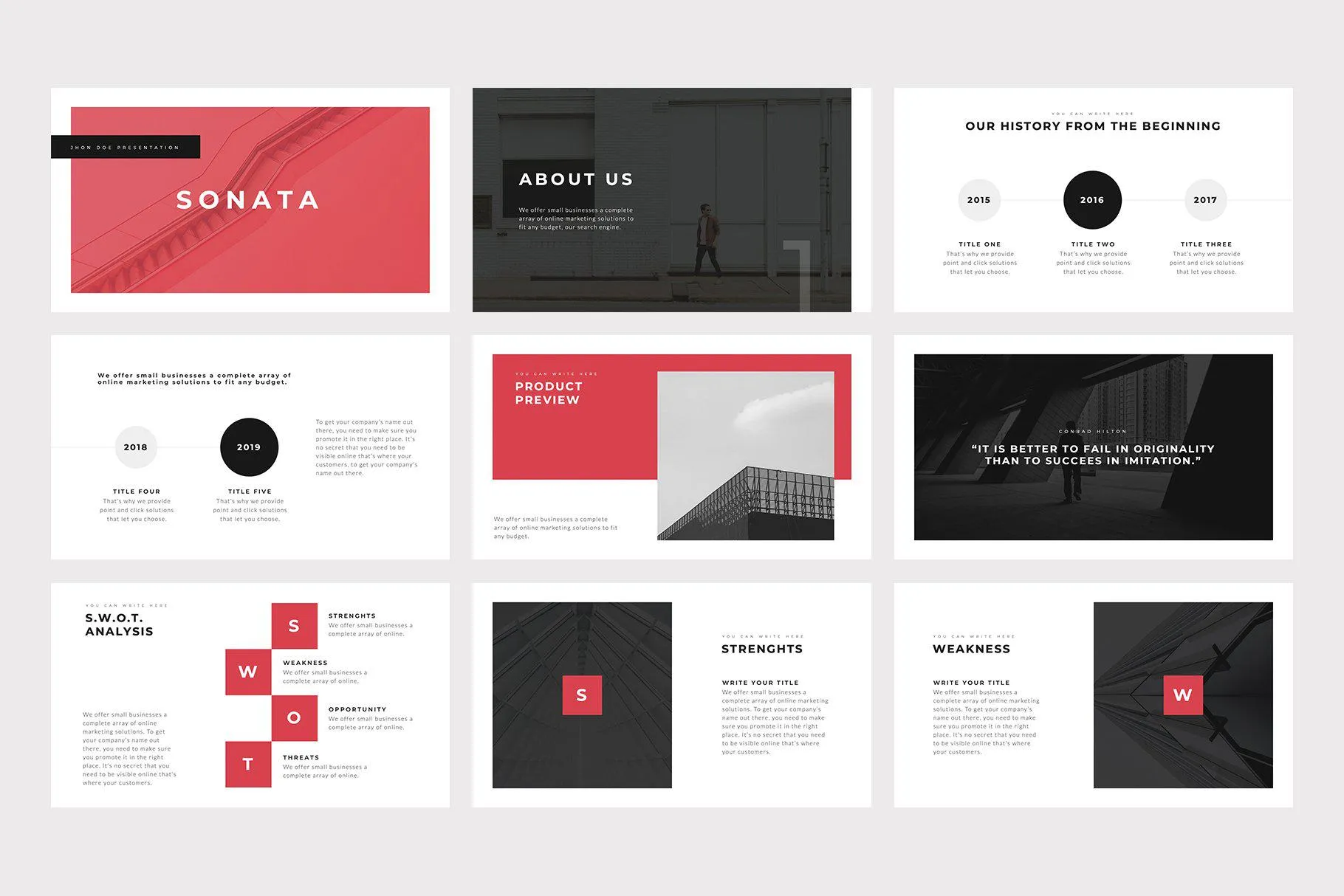 Sonata Minimal PowerPoint Template