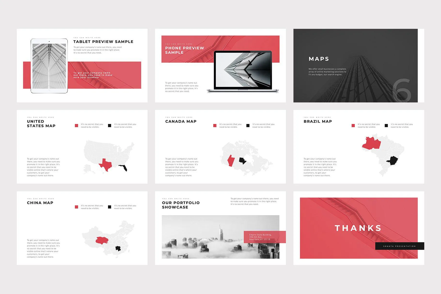 Sonata Minimal PowerPoint Template