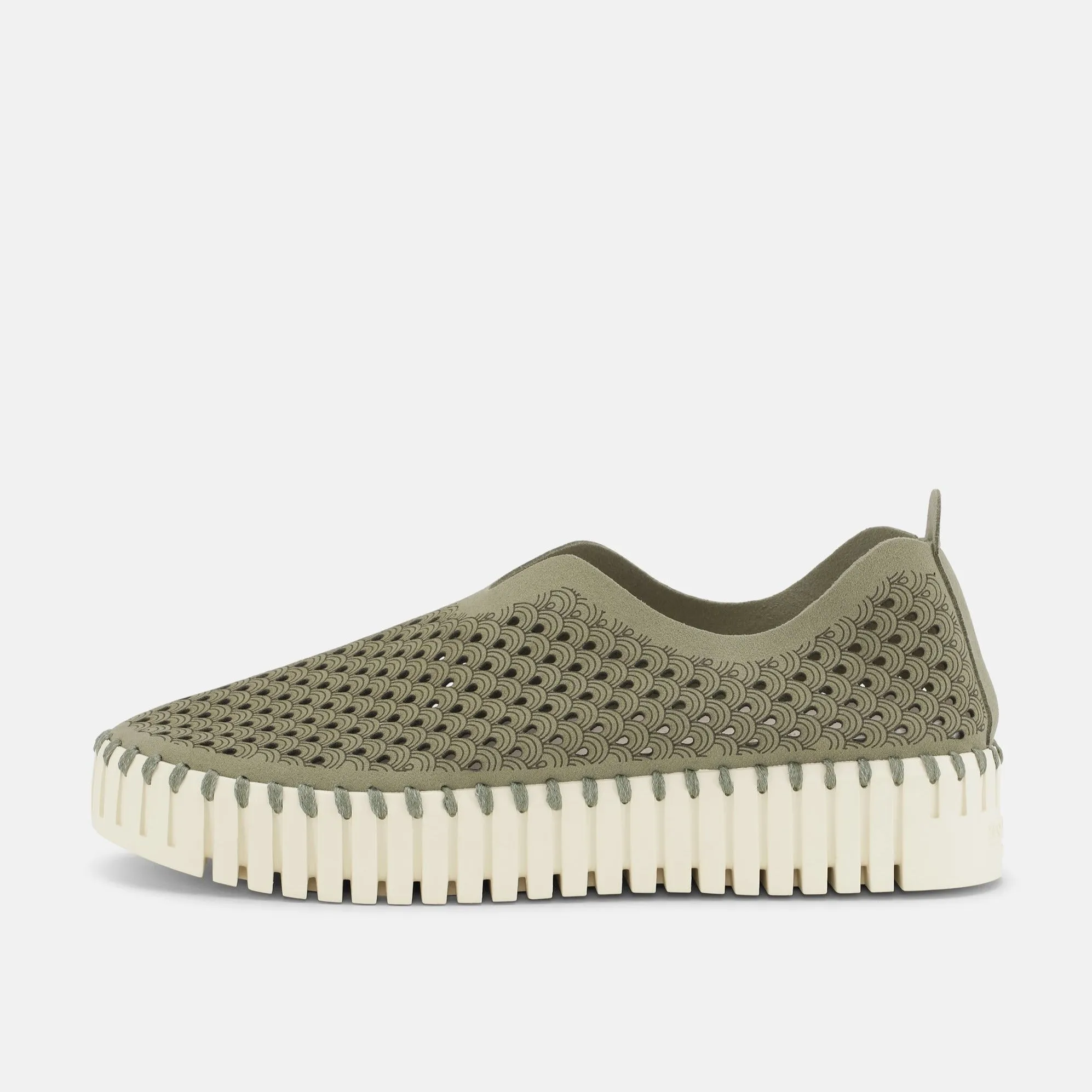 Tulip Slip On With Chunky Sole - Army