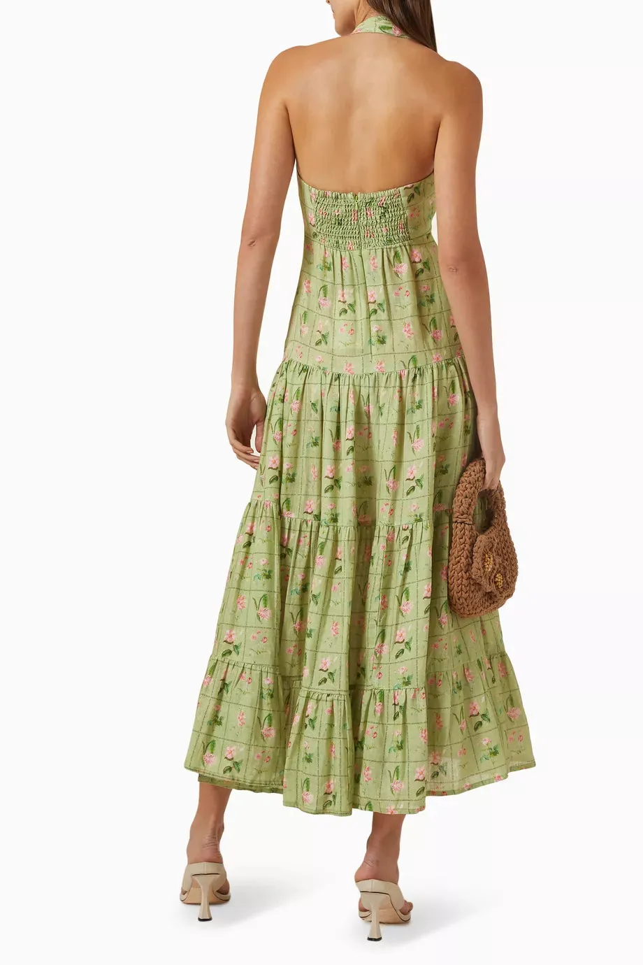Willow Printed Dress in Linen