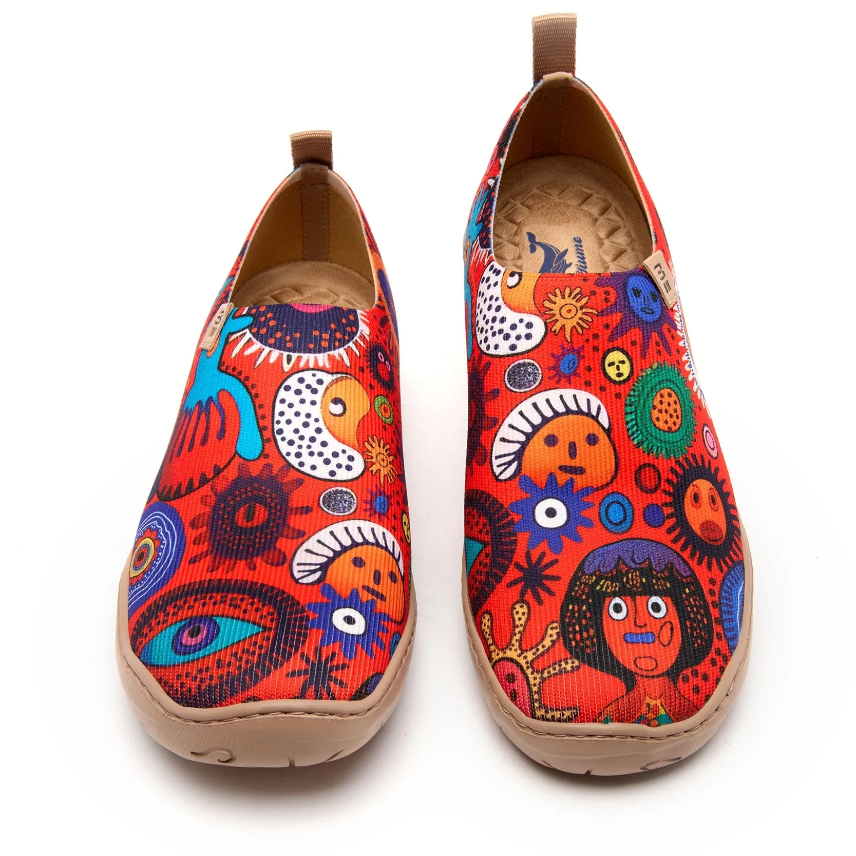 Women's Slip-On Shoes Textured Yarn Designer Painted Sneakers