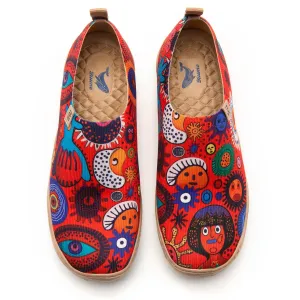 Women's Slip-On Shoes Textured Yarn Designer Painted Sneakers