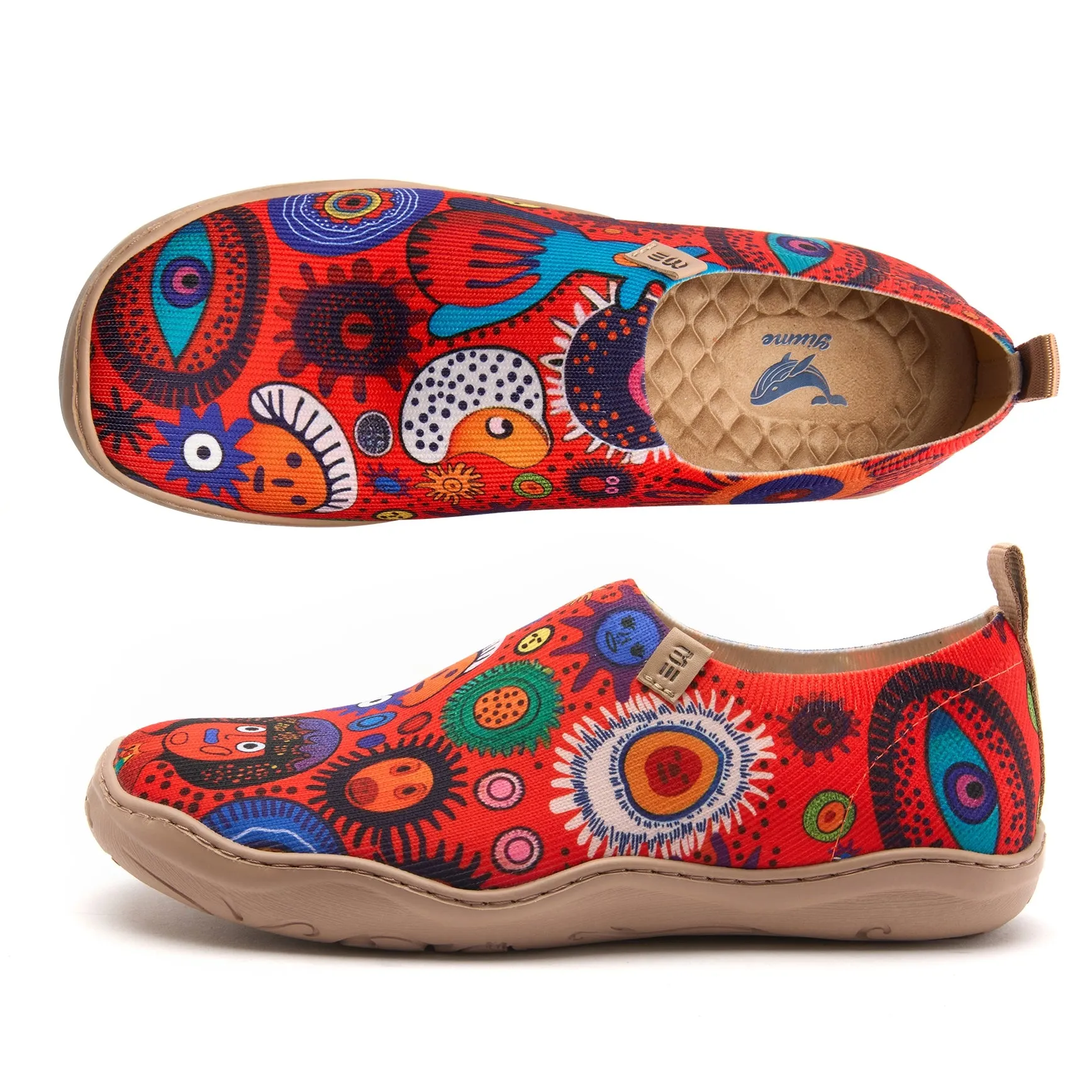 Women's Slip-On Shoes Textured Yarn Designer Painted Sneakers