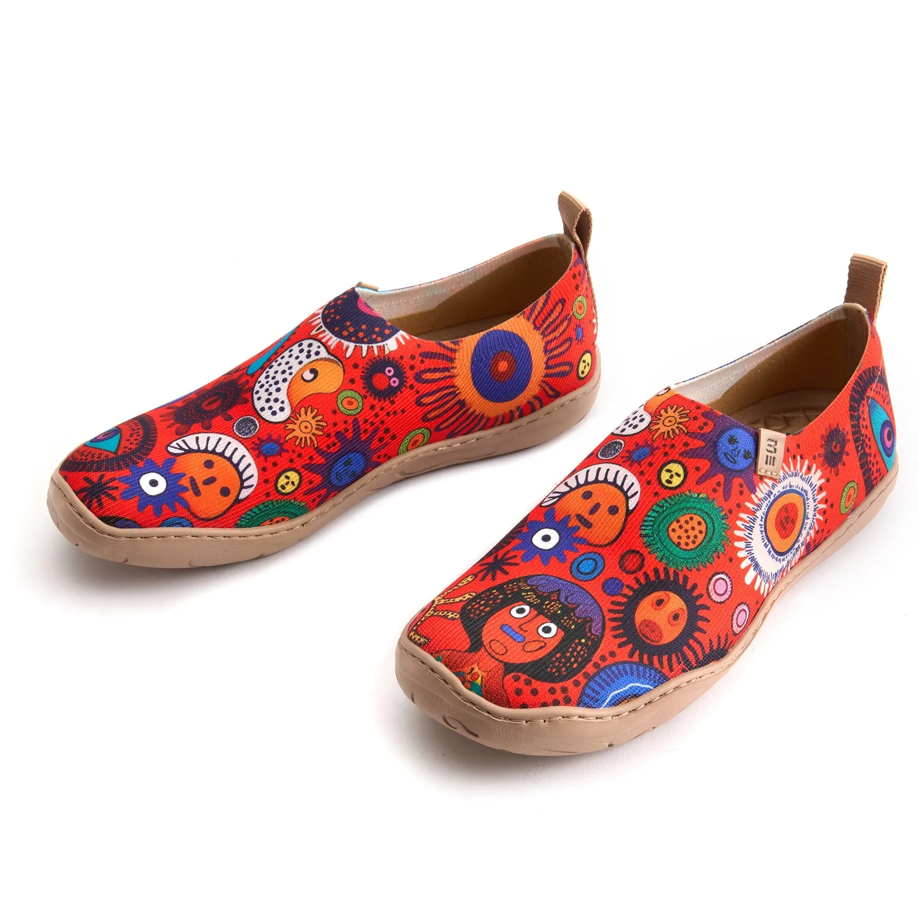Women's Slip-On Shoes Textured Yarn Designer Painted Sneakers